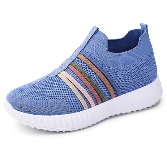 Damen Atmungsaktive Sneaker mit elastischem Einstieg und rutschfester Sohle EB