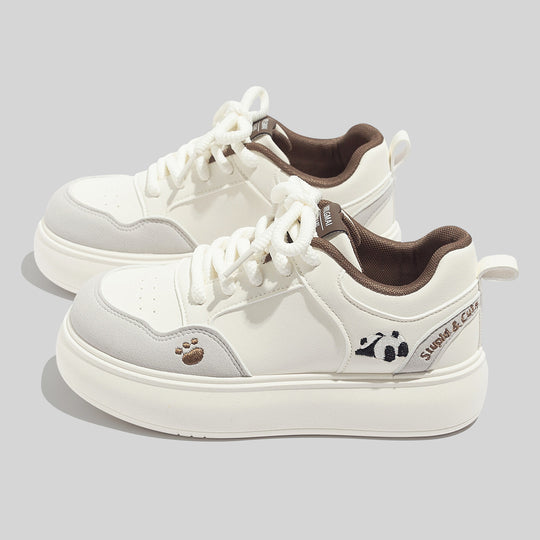 Damen Sportliche Sneakers mit verspieltem Tiermotiv EB