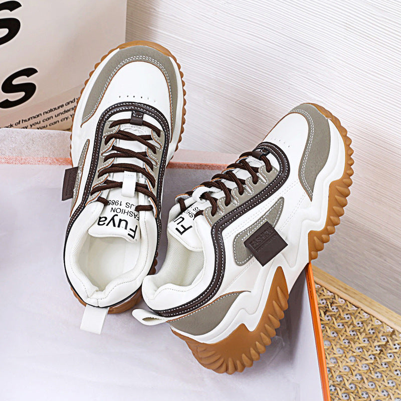 Damen Sportliche Chunky Sneakers mit rutschfester Profilsohle und herausragendem Dämpfung EB