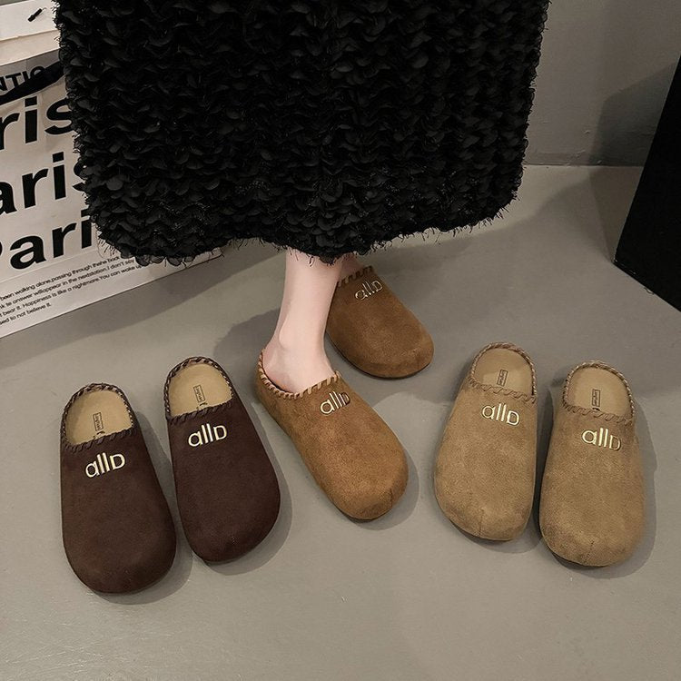 Damen Bequeme Clogs aus weichem Wildleder EB