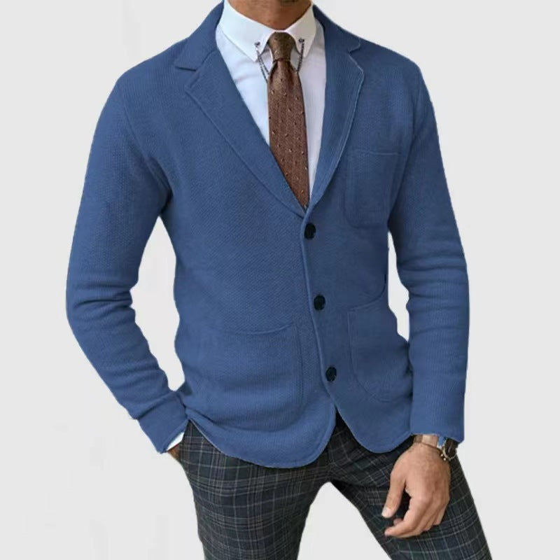 Herren elegante Strickjacke mit Taschen Heidi-Mode