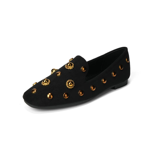 Damen Mokassin-Schuhe mit modischer Verzierungen und komfortabler Sohle EB