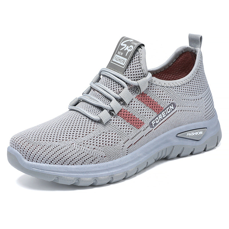 Damen Sportliche Mesh-Sneaker mit atmungsaktiver Struktur und dämpfender Sohle EB
