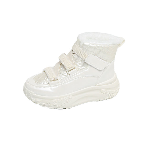 Damen hochgeschnittene Winter Sneakers mit kuscheligem Innenfutter und rutschfester Sohle EB