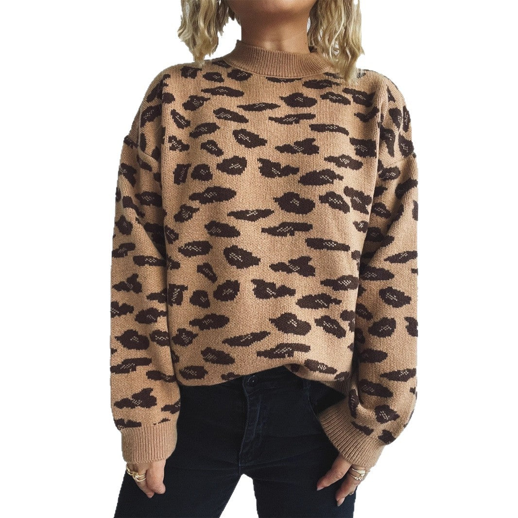 Damen Grobstrickpullover mit modernem Muster und lässigem Schnitt EB