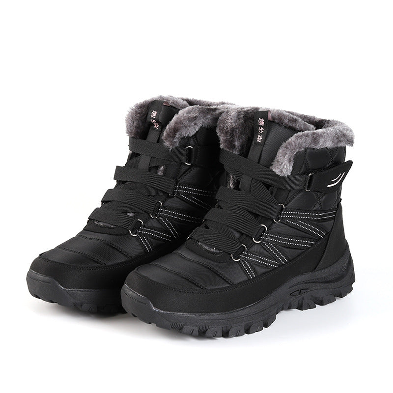 Damen isolierte Winterstiefel mit rutschfester Sohle und kuscheligem Futter EB