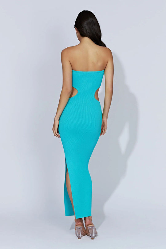 Damen figurbetontes Langarmkleid mit Cut-Outs EB