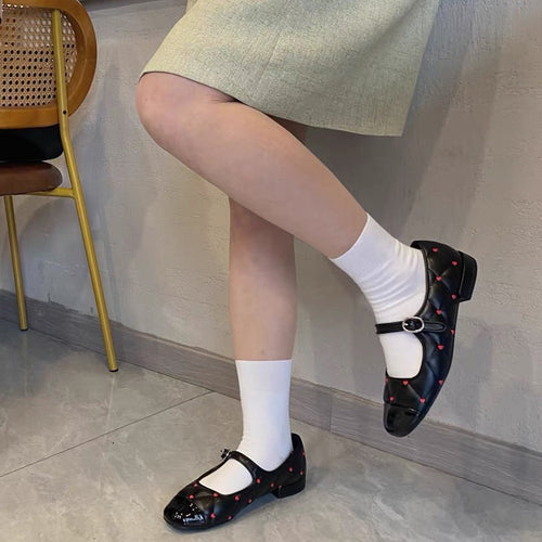Damen Ballerinas mit eleganter Schnallenakzentgestaltung EB