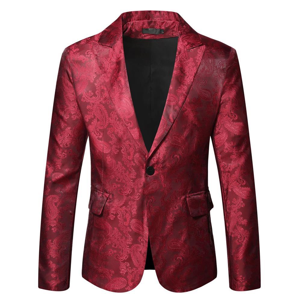Herren eleganter Blazer mit Paisleymuster EB