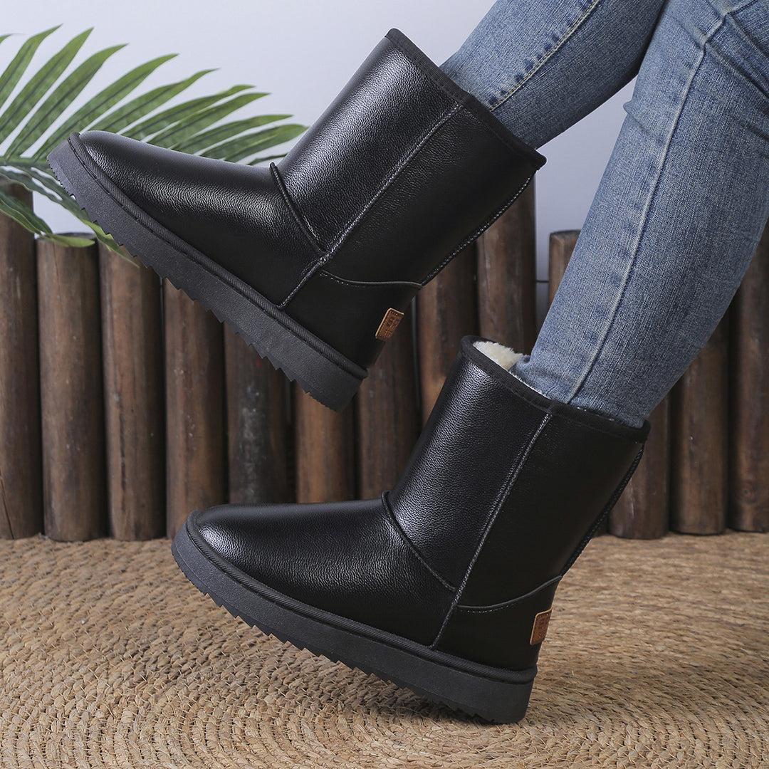 Damen kuschelige Winterboots mit warmem Innenfutter EB