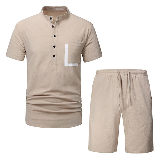 Herren Freizeitset mit modernem Stehkragen und sportlichem Design EB