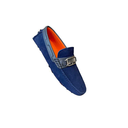 Damen Mokassins aus hochwertigem Wildleder mit elegantem Schnallen-Detail EB