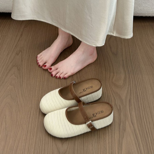 Damen bequeme Clogs mit verstellbarem Riemen und rutschfester Sohle EB