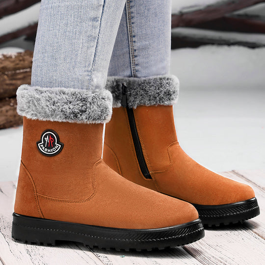 Damen Modische Winterboots mit kuscheligem Innenfutter und rutschfester Sohle EB