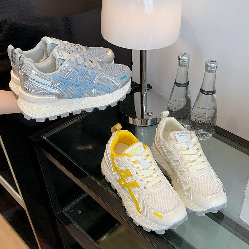 Damen Sportliche Lauf-Sneaker mit atmungsaktivem Mesh-Obermaterial und rutschfester Sohle EB