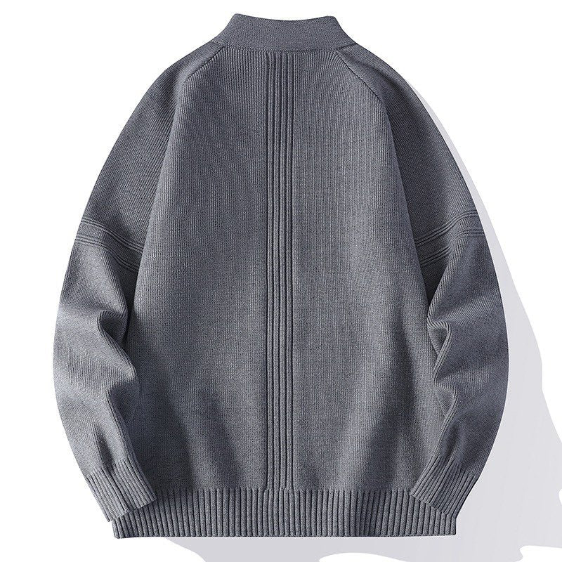 Damen lässige Jacke mit hohem Kragen und durchgehendem Reißverschluss EB