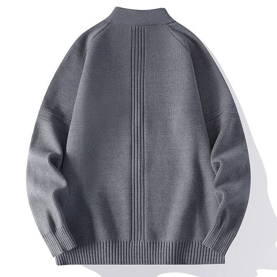 Damen lässige Jacke mit hohem Kragen und durchgehendem Reißverschluss EB