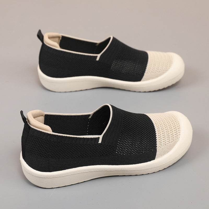 Damen Slip-On Sneakers mit atmungsaktivem Mesh-Obermaterial EB