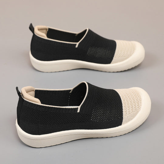 Damen Slip-On Sneakers mit atmungsaktivem Mesh-Obermaterial EB