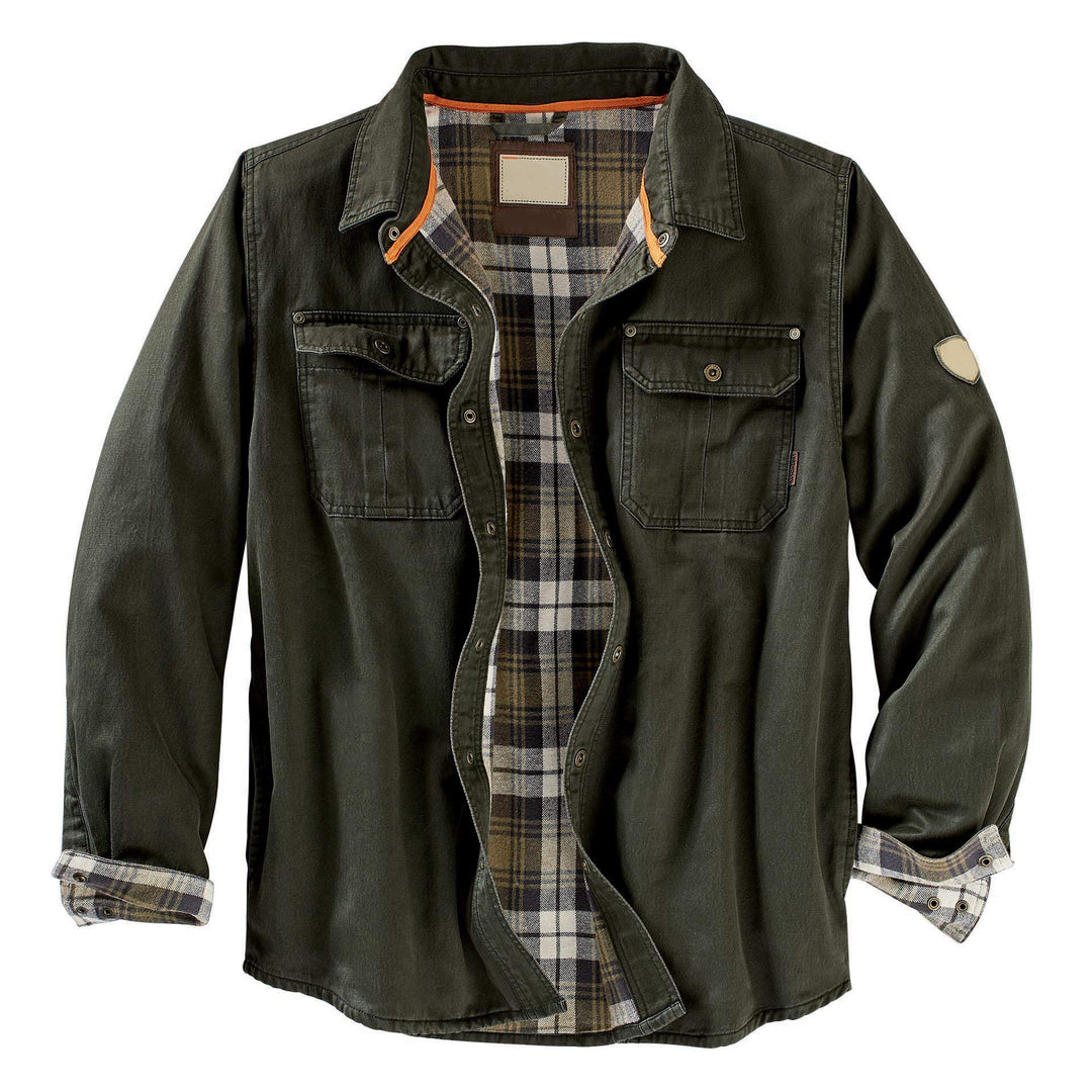 Herren Hemdjacke mit kariertem Innenfutter und praktischen Brusttaschen EB