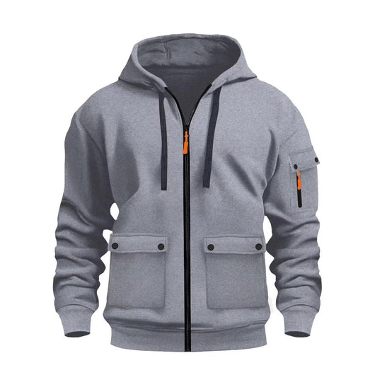 Herren funktionale Kapuzenjacke mit mehreren Taschen EB