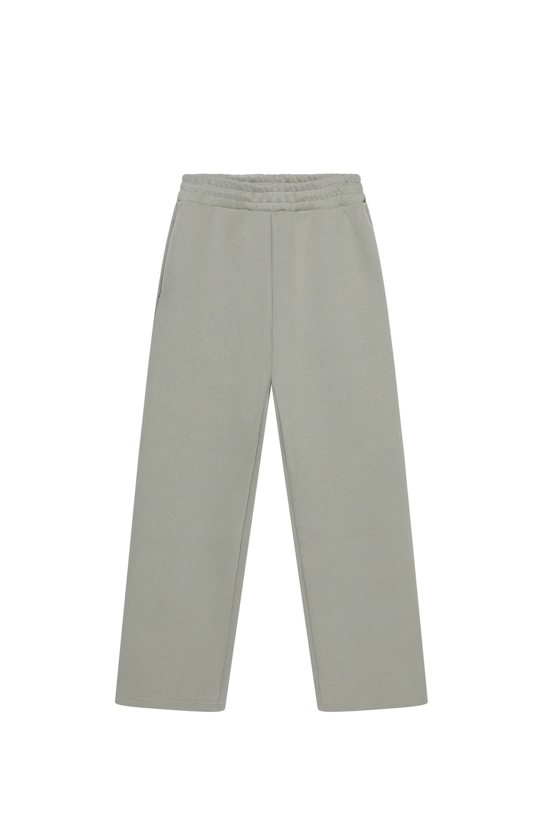 Damen nan weite High‑Waist Loungehose mit hohem Komfortbund, verdeckten Seitentaschen und geradem Bein EB