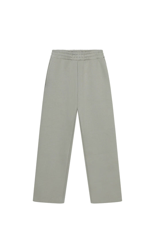 Damen nan weite High‑Waist Loungehose mit hohem Komfortbund, verdeckten Seitentaschen und geradem Bein EB