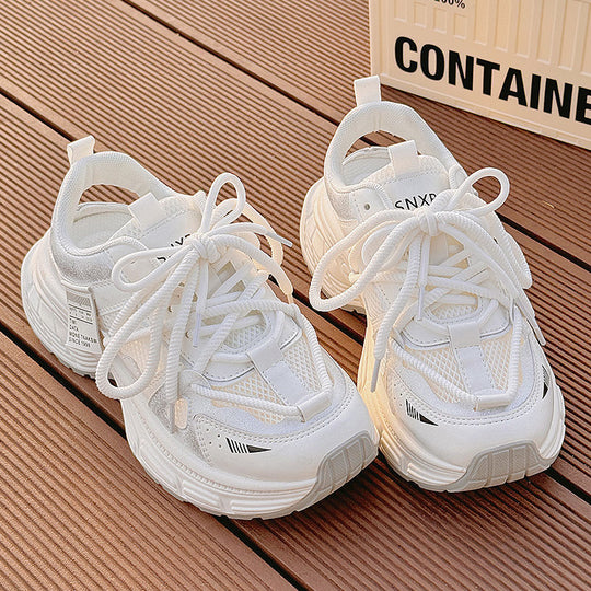 Damen Sportliche Sneakers mit atmungsaktivem Mesh-Obermaterial und rutschfester Sohle EB