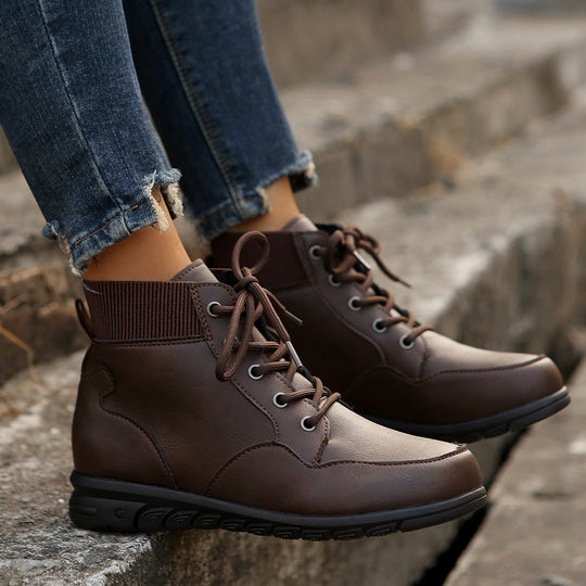 Damen Hochwertige Winterstiefel mit warmem Fleece-Futter und rutschfester Sohle EB