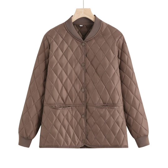 Damen gesteppte Übergangsjacke mit praktischen Taschen und modernem Schnitt EB