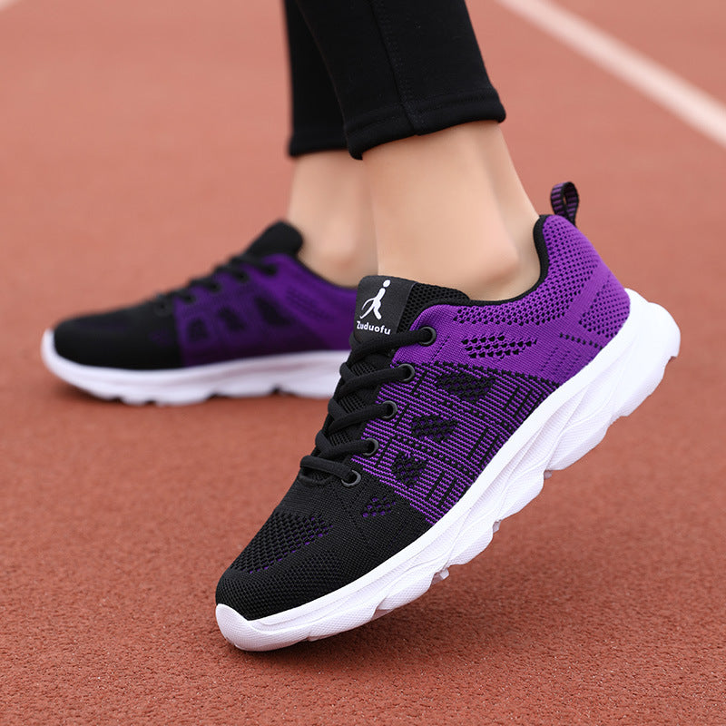 Damen Sportliche Lauf-Sneaker mit atmungsaktiver Mesh-Oberfläche EB