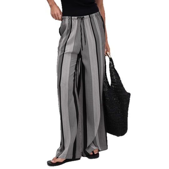 Damen Weit geschnittene Sommerhose mit elastischem Bund EB