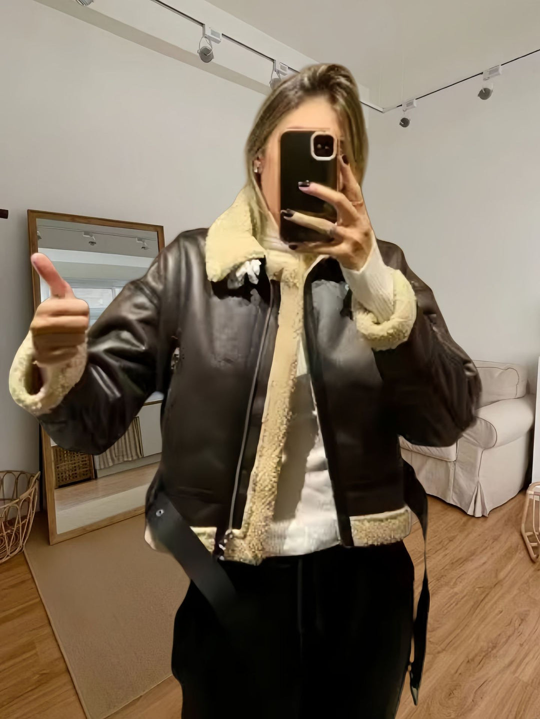 Damen robuste und stylische jacke mit Innenfutter EB