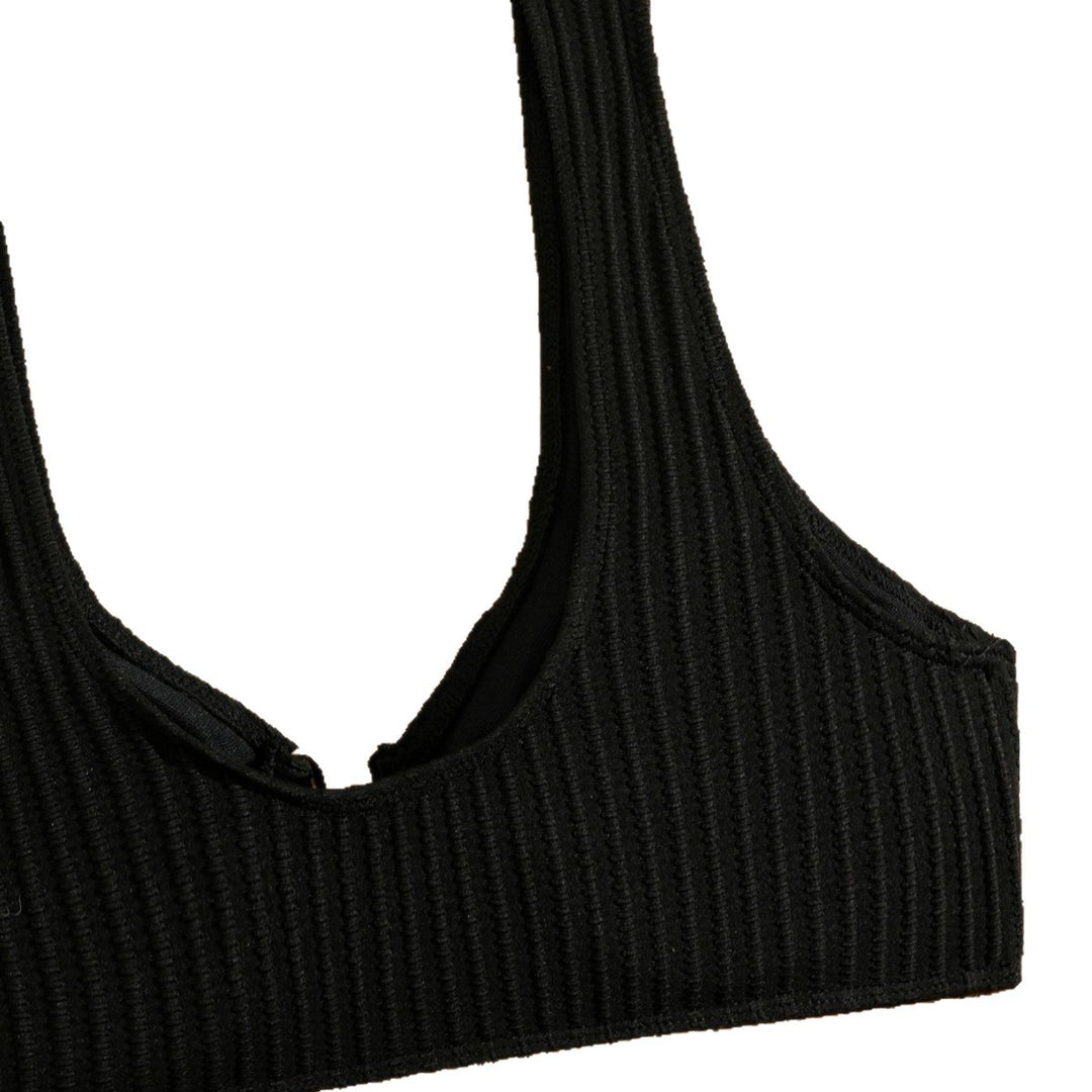 Damen Bikini-Set mit moderner Rippstruktur und eleganten Goldakzenten EB