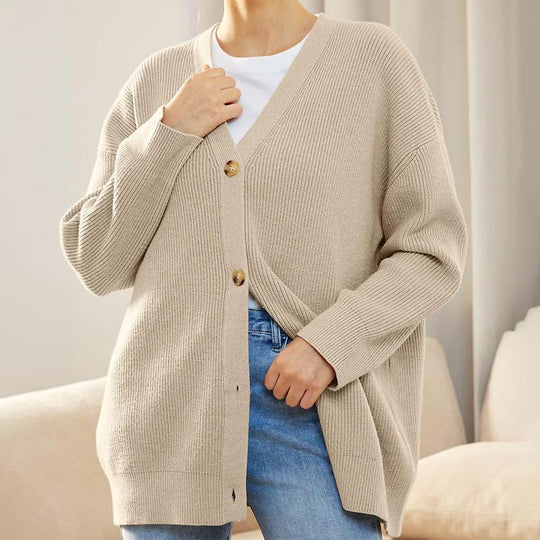 EB | Klassische Strick-Strickjacke für Alltag