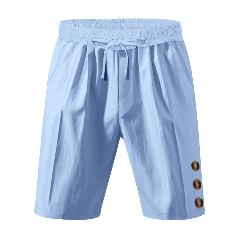 Herren lässige Sport-Shorts mit elastischem Bund und praktischen Seitentaschen EB