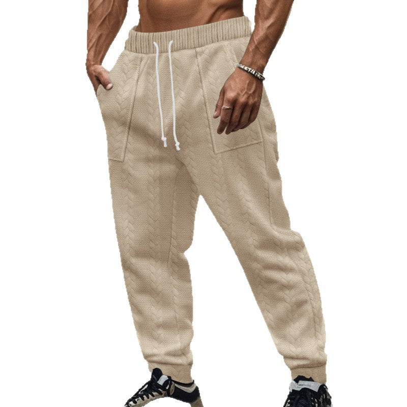 Herren modische Sweatpants mit strukturiertem Design und praktischen Taschen EB