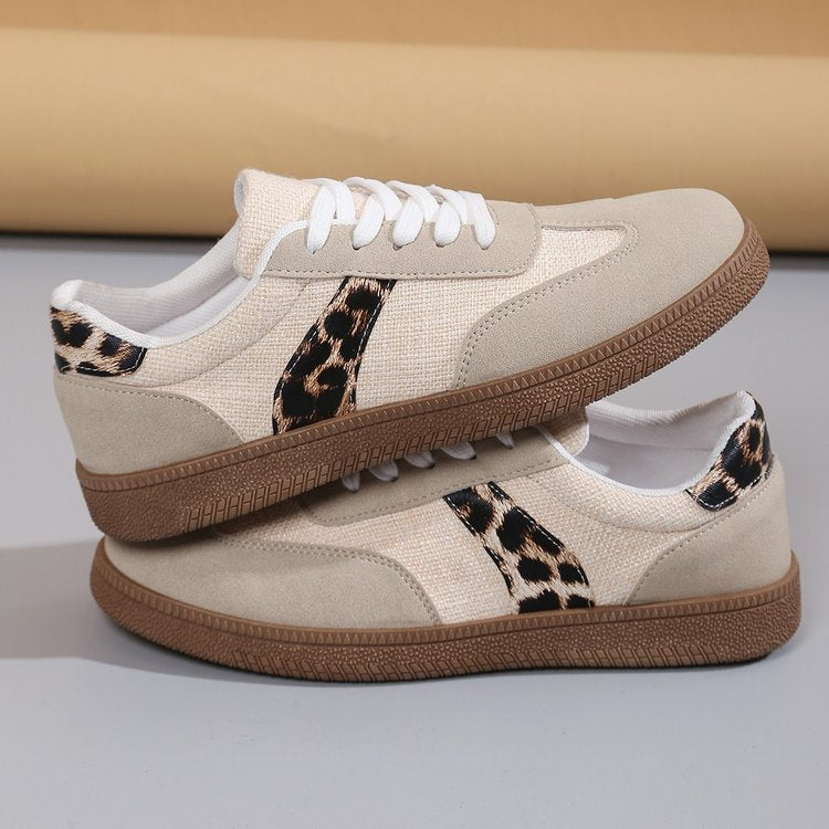 Damen Sneakers im modernen Leopard-Design mit atmungsaktiver Konstruktion EB