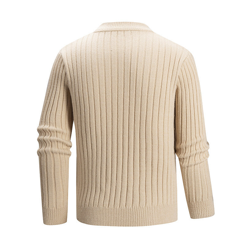 Herren Pullover aus strukturiertem Strickmaterial EB