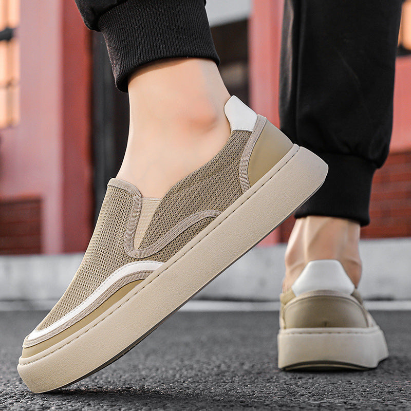 Damen Atmungsaktive Slip-On Sneakers mit elastischem Obermaterial EB