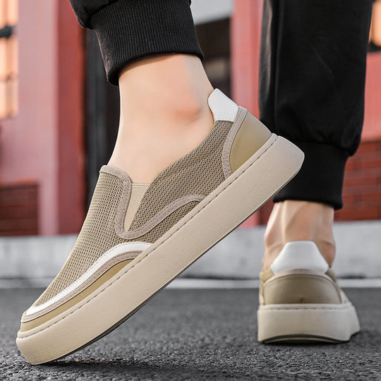 Damen Atmungsaktive Slip-On Sneakers mit elastischem Obermaterial EB