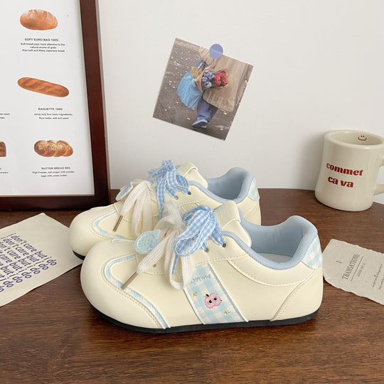 Damen Komfortable Sneakers mit verspielten Schleifendetails EB