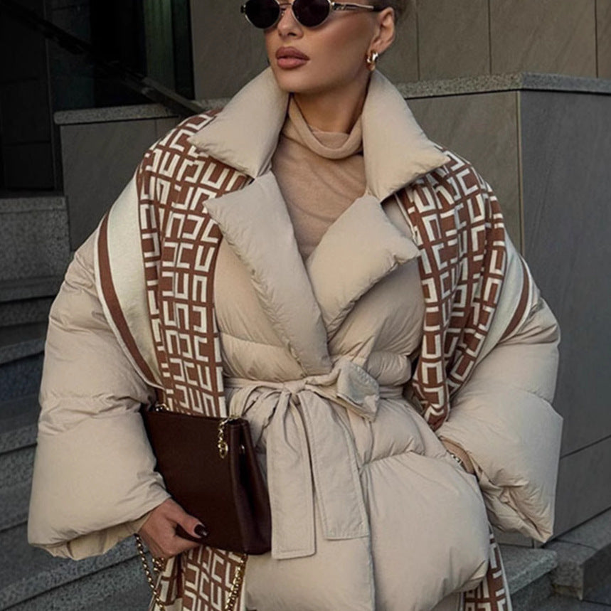 Damen Modischer Wickelmantel EB