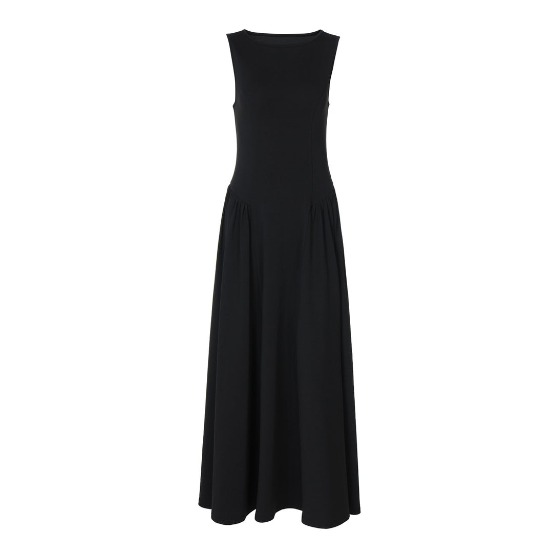 Damen Maxikleid mit elegantem Schnitt und fließendem Material EB