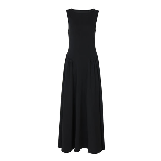 Damen Maxikleid mit elegantem Schnitt und fließendem Material EB