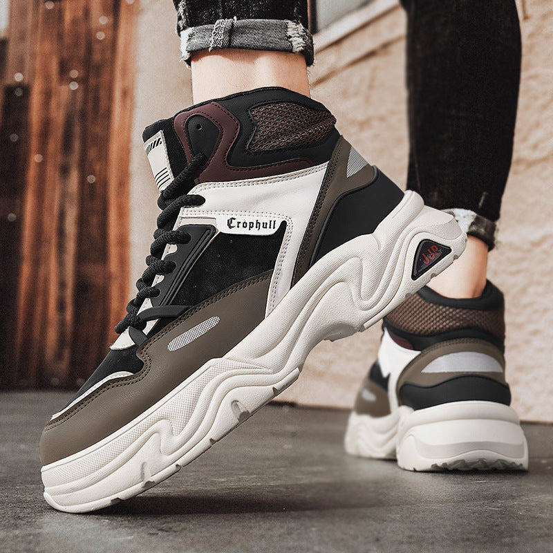 Damen Sportliche High-Top Sneakers mit dämpfender Sohle und atmungsaktivem Obermaterial EB