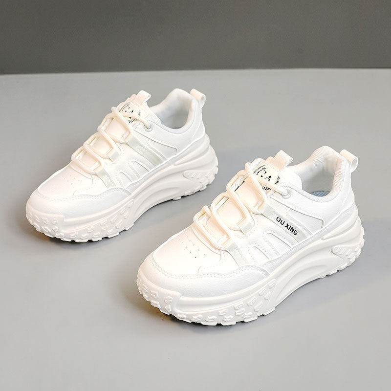 Damen Sportliche Chunky Sneakers mit gepolsterter Sohle und innovativem Schnürsystem EB