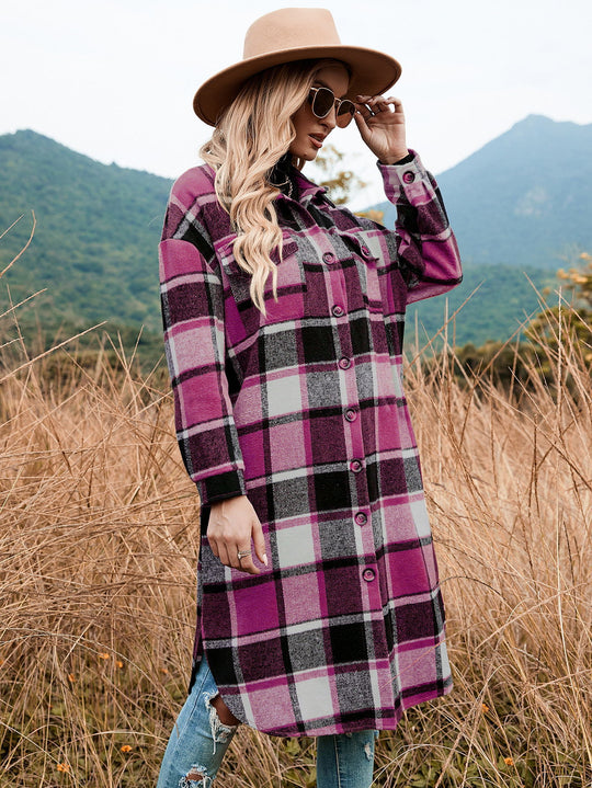 Damen Flanellhemd-Kleid mit Karomuster EB