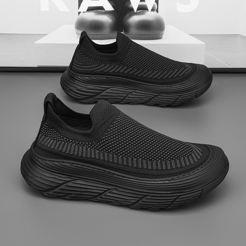Damen Komfortable Slip-On Sneakers mit atmungsaktivem Obermaterial EB