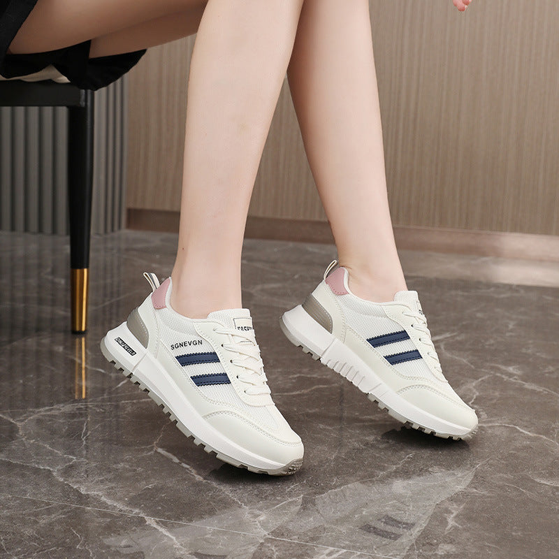 Damen Sportliche Sneakers mit verstärktem Obermaterial und rutschfester Sohle EB